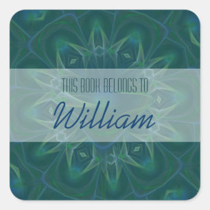 Pegatina Cuadrada Arte de Martini del Faery de Mertini