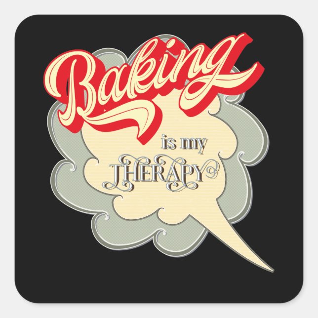 Pegatina Cuadrada arte de palabras de los amantes de la literatura d (Anverso)