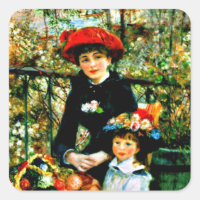 Arte de Renoir: Dos hermanas en la terraza