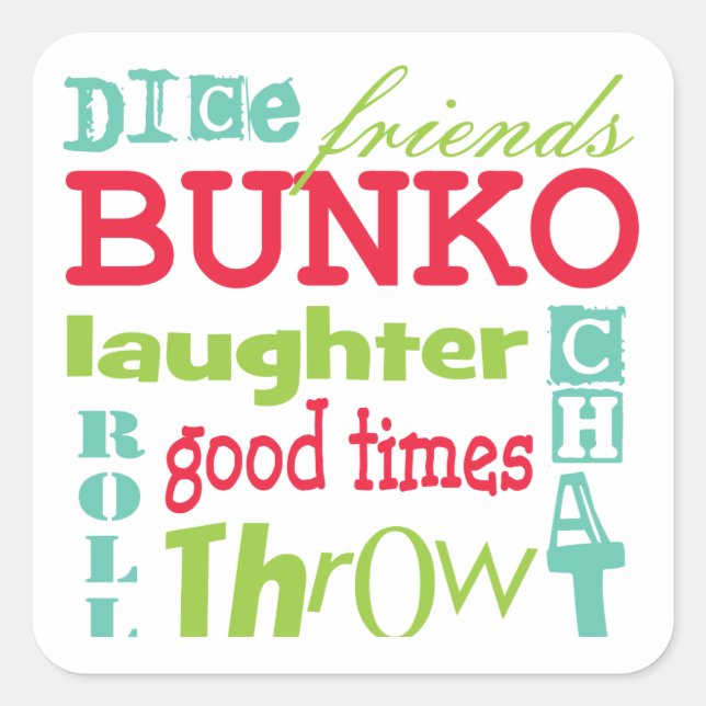 Pegatina Cuadrada Arte En Subterráneo Bunko Por Artinspired (Anverso)