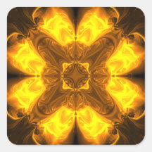 Arte Fractal Solar de Oro Fundido