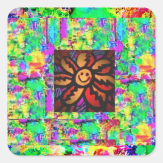 Pegatina Cuadrada Arte Guay
