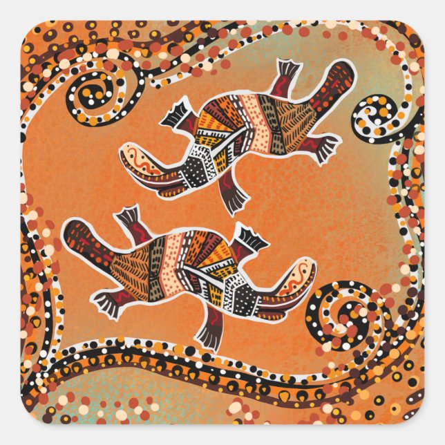 PEGATINA CUADRADA ARTE PLATAPOSO (Anverso)