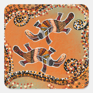 PEGATINA CUADRADA ARTE PLATAPOSO