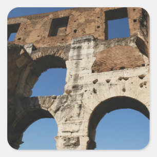 Pegatina Cuadrada Arte Romano. El Coliseo o Anfiteatro Flavio 5