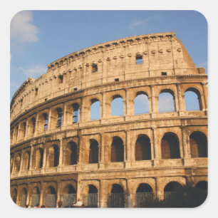 Pegatina Cuadrada Arte Romano. El Coliseo o Flavio 3