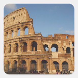 Pegatina Cuadrada Arte Romano. El Coliseo o Flavio 4