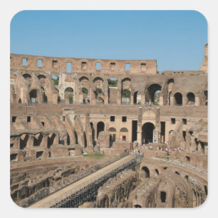 Pegatina Cuadrada Arte romano. El Coliseo o Flavio 6