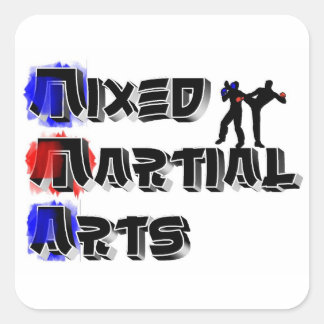 Pegatina Cuadrada Artes Marciales Mixtas