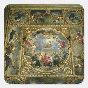 Pegatina Cuadrada Artes y ciencias, 1636