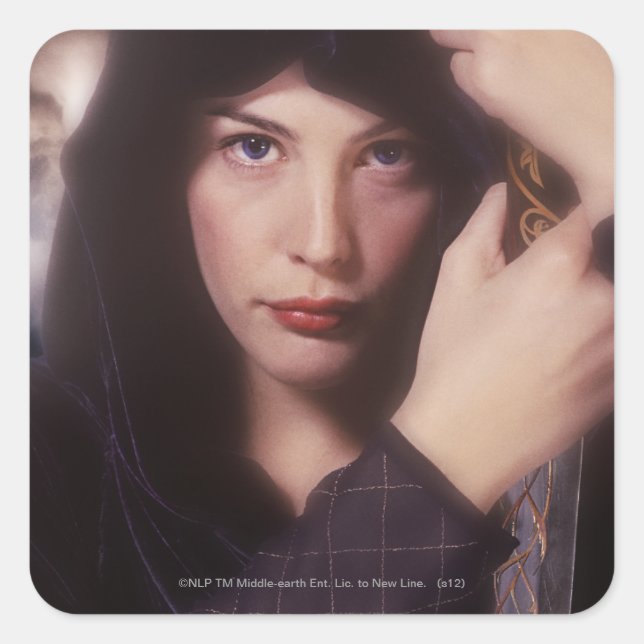 Pegatina Cuadrada ARWEN™ con espada (Anverso)