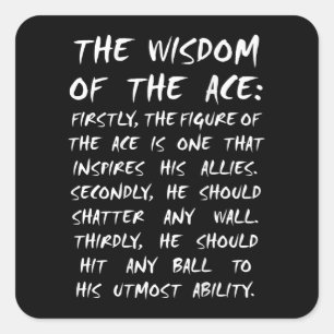 Pegatina Cuadrada as owl voleibol sabiduría anime manga cosplay