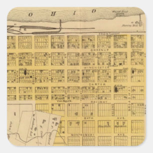 Pegatina Cuadrada Ashland oriental, Kentucky