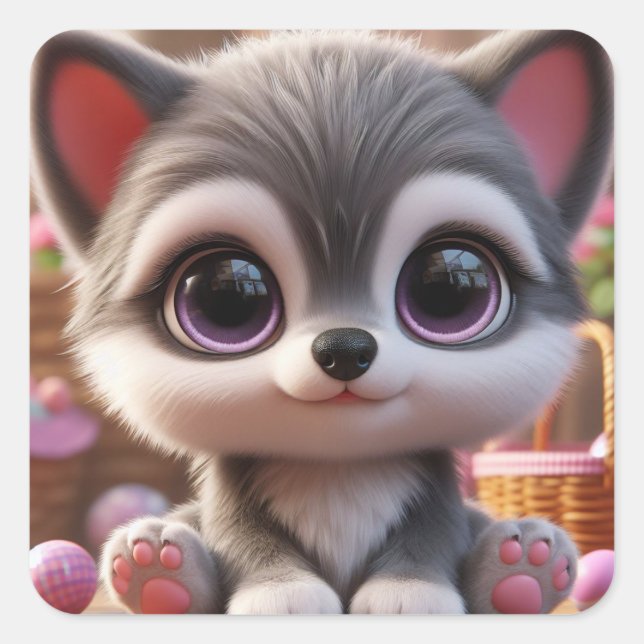 Pegatina Cuadrada Ashoska (Anverso)