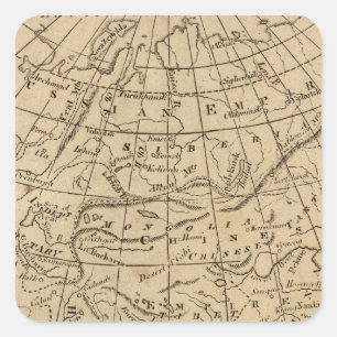 Pegatina Cuadrada Asia 10