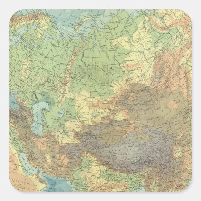 Pegatina Cuadrada Asia 18 (Anverso)