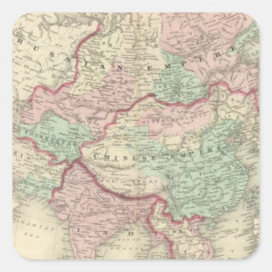 Pegatina Cuadrada Asia 19