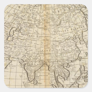 Pegatina Cuadrada Asia 23