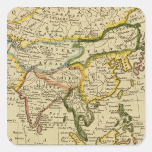 Pegatina Cuadrada Asia 27