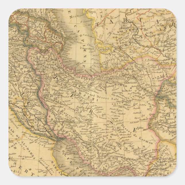 Pegatina Cuadrada Asia 33 (Anverso)