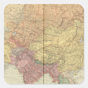 Pegatina Cuadrada Asia 34