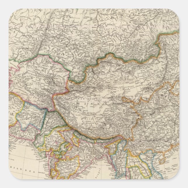 Pegatina Cuadrada Asia 41 (Anverso)