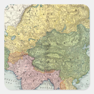 Pegatina Cuadrada Asia 44
