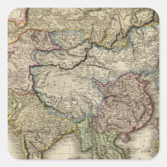 Pegatina Cuadrada Asia 6 (Anverso)