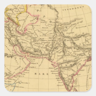 Pegatina Cuadrada Asia antigua