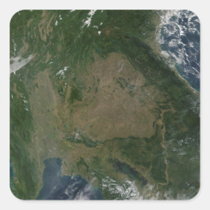 Pegatina Cuadrada Asia del sudeste