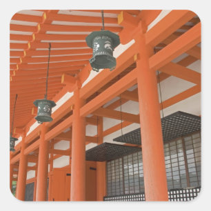 Pegatina Cuadrada Asia, Japón, Kyoto, Santuario Heian