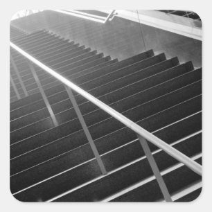 Pegatina Cuadrada Asia, Japón, Tokio. Escaleras, Tokio Internacional