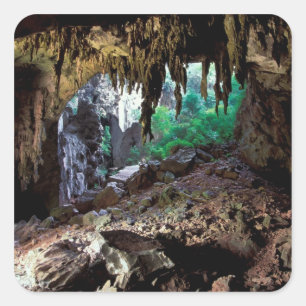 Pegatina Cuadrada Asia, Tailandia, Parque Nacional Bahía de Phangnga