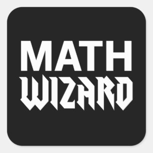 Pegatina Cuadrada Asistente para matemáticas