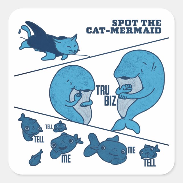 Pegatina Cuadrada ASL Sign with Deaf Culture - Tru Biz  (Anverso)