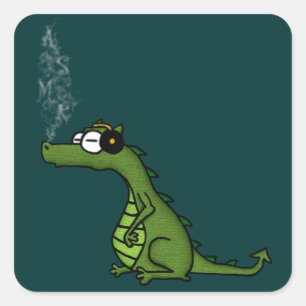 Pegatina Cuadrada ASMR Dragon