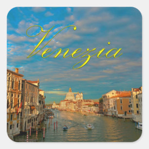 Pegatina Cuadrada ¡Asombroso! Gran Canal de Venecia - Pro Photo