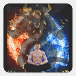 Pegatina Cuadrada Aspereza