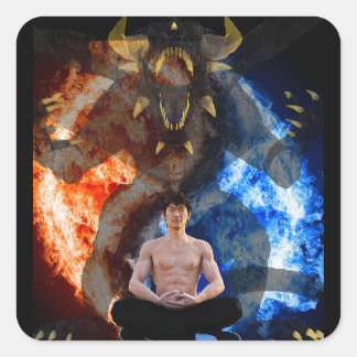 Pegatina Cuadrada Aspereza