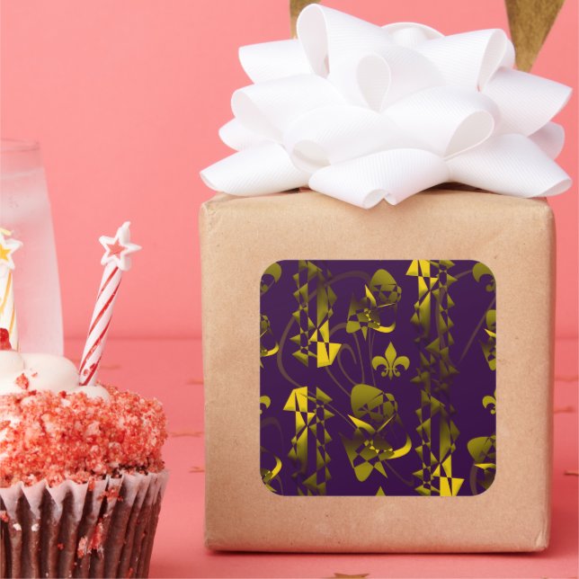 Pegatina Cuadrada Assault on the Medieval Castle 1 (Fiesta)