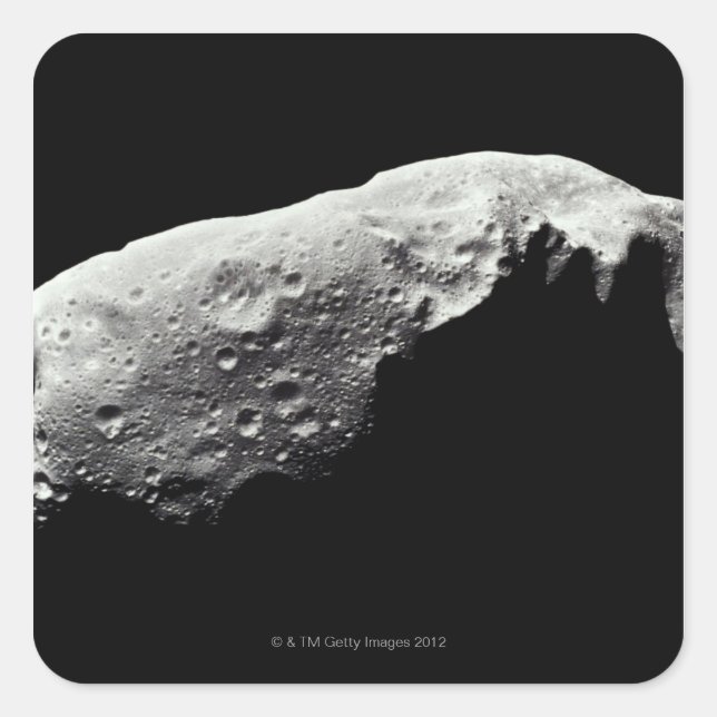 Pegatina Cuadrada Asteroide 243 Ida (Anverso)