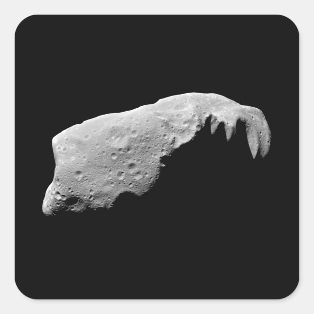 Pegatina Cuadrada Asteroide 243 Ida (Anverso)