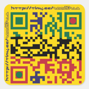 Pegatina Cuadrada astrastudios QRcode