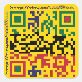Pegatina Cuadrada astrastudios QRcode