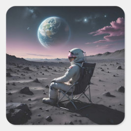 Pegatina Cuadrada Astro Leisure