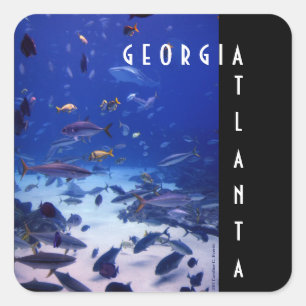 Pegatina Cuadrada Atlanta Georgia