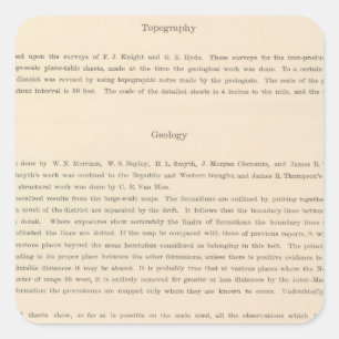 Pegatina Cuadrada Atlas de la leyenda