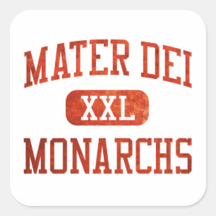 Pegatina Cuadrada Atletismo de Mater Dei Monarchs