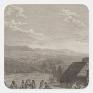 Pegatina Cuadrada Atooi Morai, Hawaii 3