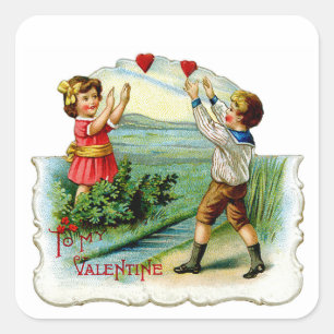 Pegatina Cuadrada Atrapar mi corazón